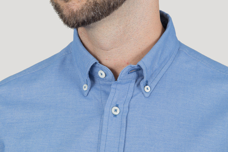 Italian Flannel Button Down - Sky