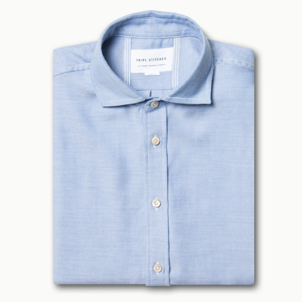 Cashmere Spread Collar - Sky Blue