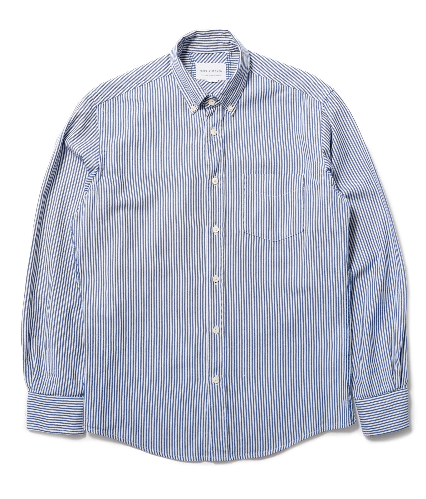 Classic Button Down - Navy Candy Stripe