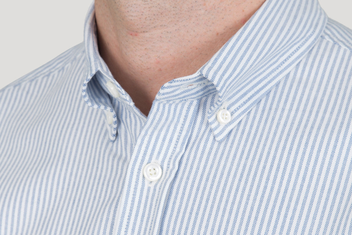 Classic Button Down - Sky Candy Stripe