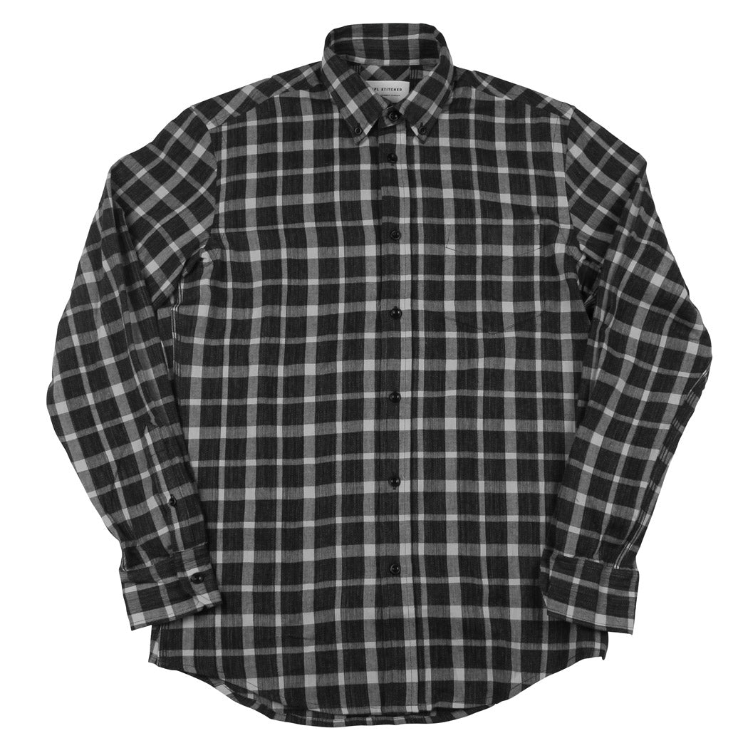 Button Down Shirt - Japanese Navy Small Check