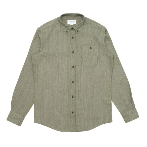 Button Down Shirt - Japanese Khaki Slub
