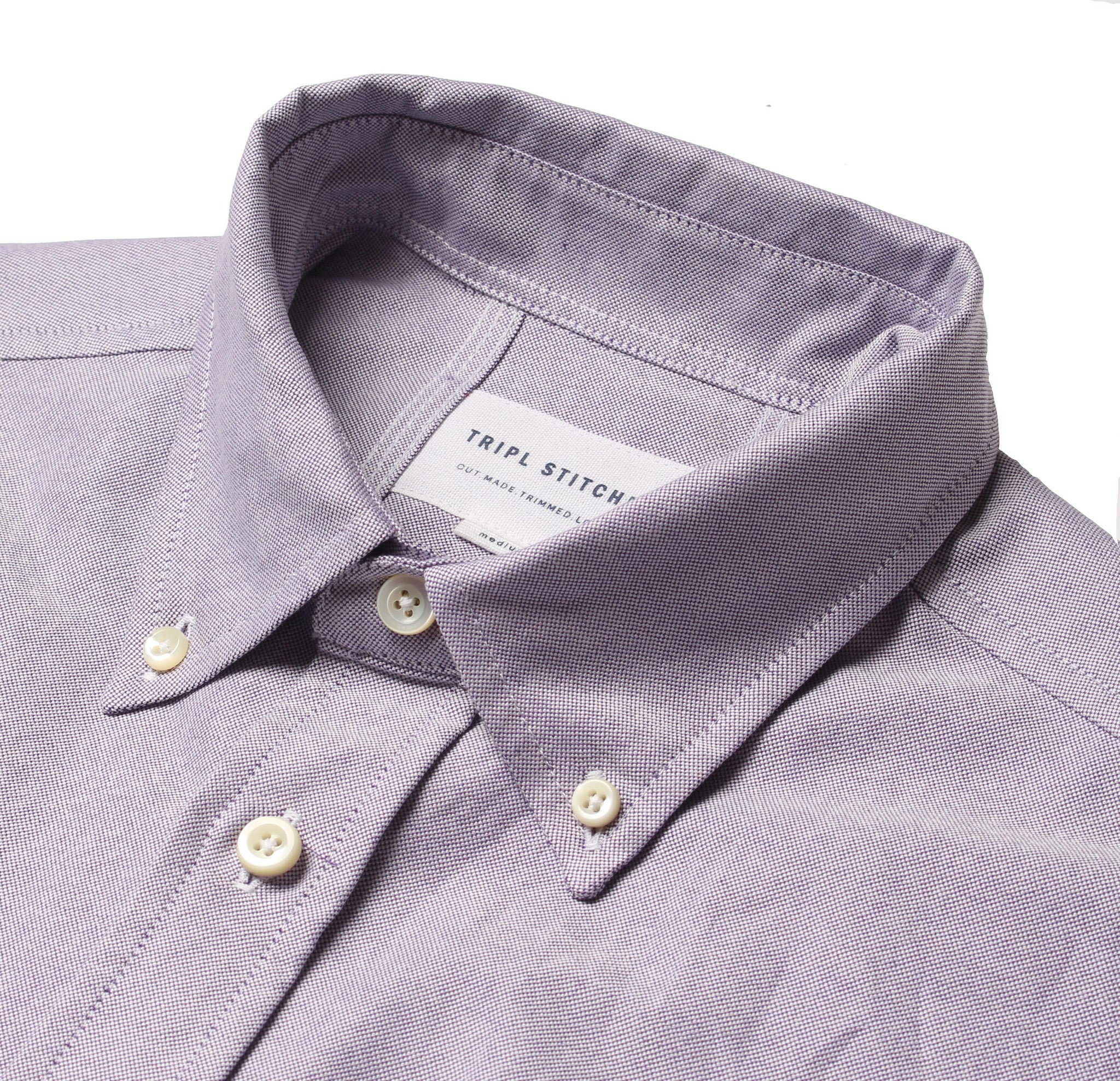 Classic Button Down - Purple Oxford